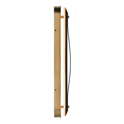 Kichler Tauri 24in LED Wall Sconce | Modern Champagne Bronze Steel | Living Room & Hallway Accent | 5 x 24 in | Model 52811CPZLED