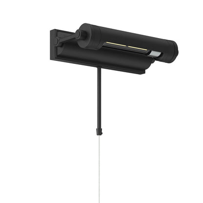 Kichler Kenton 12in 1-Light Picture Light | Industrial Black Steel | Gallery & Hallway Accent | 12 x 2.75 x 6 in | Model 52813BK
