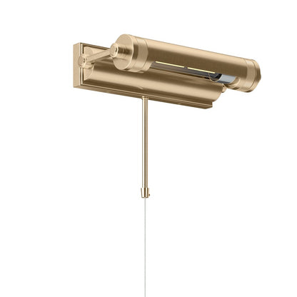 Kichler Kenton 12in 1-Light Picture Light | Industrial Champagne Bronze Steel | Gallery & Hallway Accent | 12 x 2.75 x 6 in | Model 52813CPZ