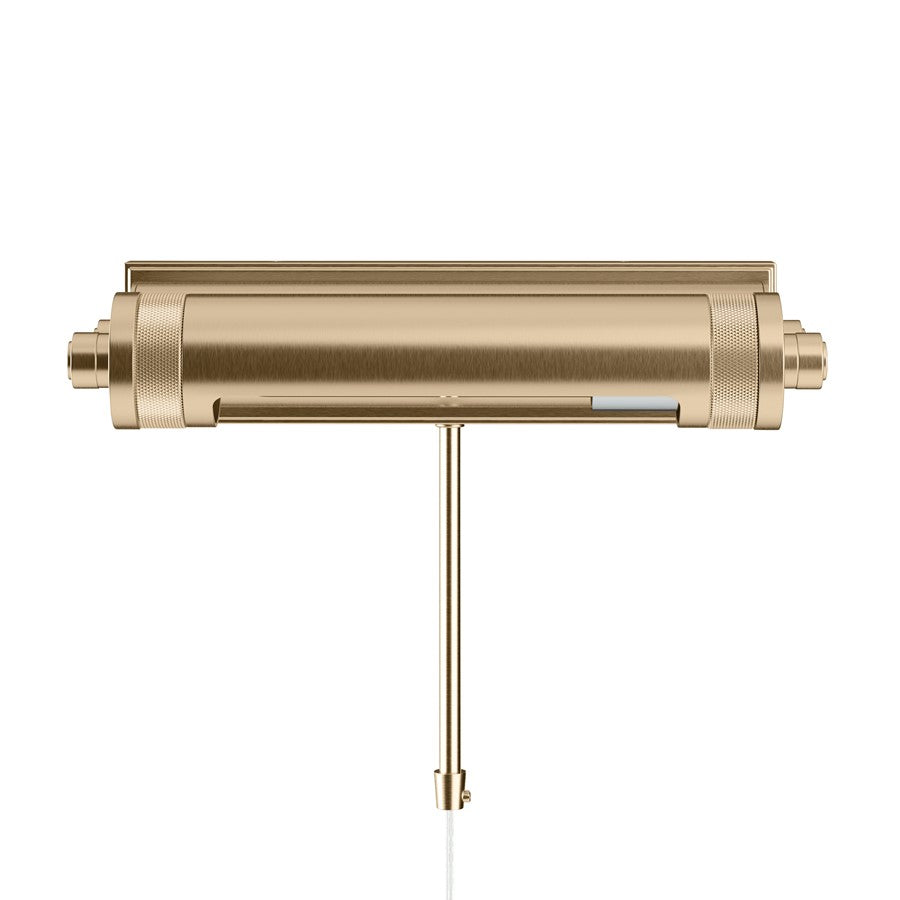 Kichler Kenton 12in 1-Light Picture Light | Industrial Champagne Bronze Steel | Gallery & Hallway Accent | 12 x 2.75 x 6 in | Model 52813CPZ