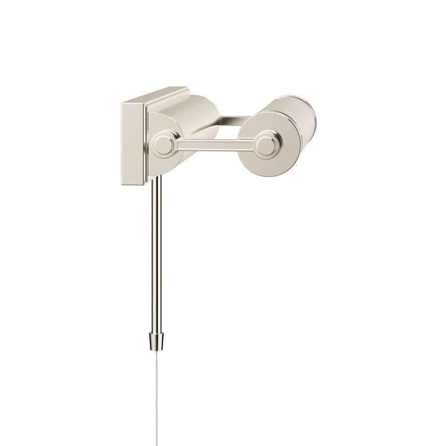 Kichler Kenton 12in 1-Light Picture Light | Industrial Polished Nickel and Metal Shade | Hallway & Gallery Art Light | 12 x 2 x 6 in | Model 52813PN