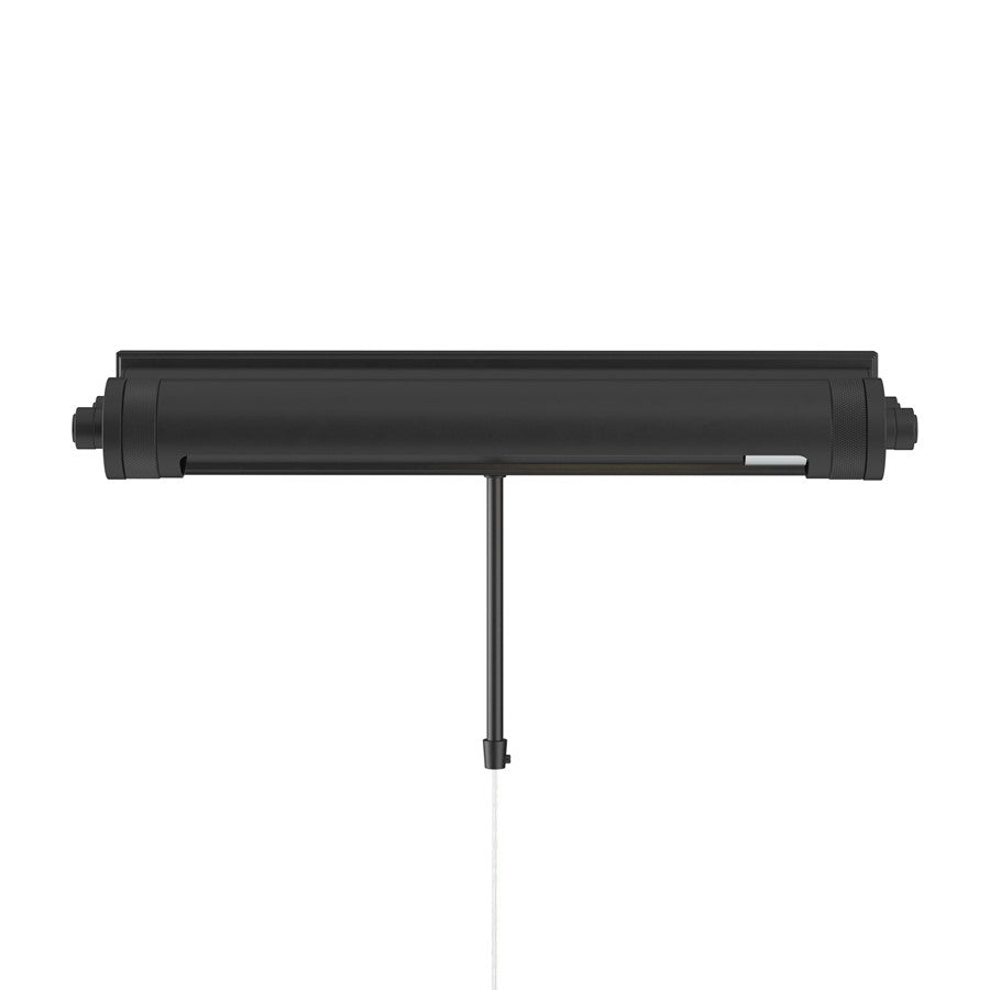 Kichler Kenton 18in 2-Light Picture Light | Industrial Black Metal | Art Gallery & Hallway | 18 x 2.75 in, 6in Ext | Model 52814BK