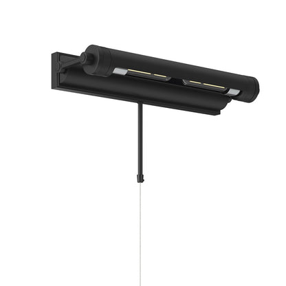 Kichler Kenton 18in 2-Light Picture Light | Industrial Black Metal | Art Gallery & Hallway | 18 x 2.75 in, 6in Ext | Model 52814BK