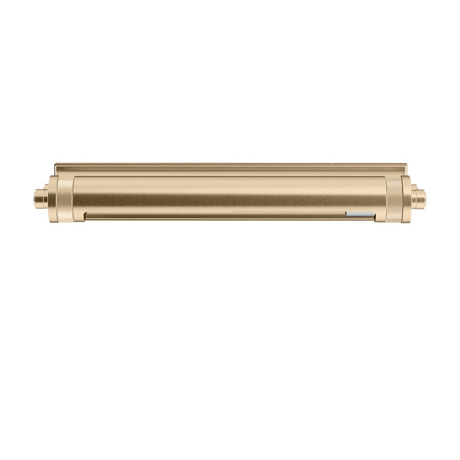 Kichler Kenton 18in 2-Light Picture Light | Industrial Champagne Bronze Steel | Gallery & Living Room Art Accent | 18 x 6 x 3 in | Model 52814CPZ
