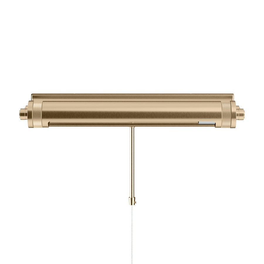 Kichler Kenton 18in 2-Light Picture Light | Industrial Champagne Bronze Steel | Gallery & Living Room Art Accent | 18 x 6 x 3 in | Model 52814CPZ