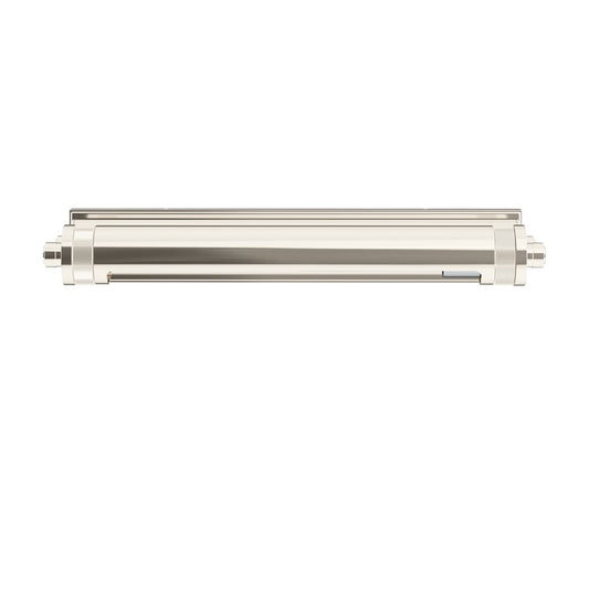 Kichler Kenton 18in 2-Light Picture Light | Industrial Polished Nickel Metal | Artwork & Gallery Hallway | 18 x 2.75 x 6 in | Model 52814PN