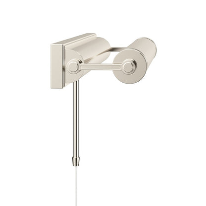 Kichler Kenton 18in 2-Light Picture Light | Industrial Polished Nickel Metal | Artwork & Gallery Hallway | 18 x 2.75 x 6 in | Model 52814PN