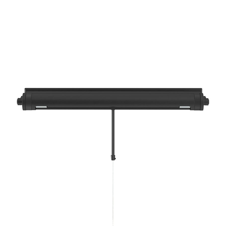 Kichler Kenton 24in 2-Light Picture Light | Industrial Black Steel | Gallery & Hallway Accent | 24 x 2.75 x 6 in | Model 52815BK