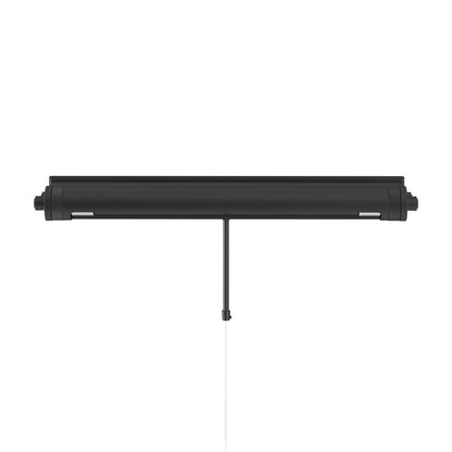 Kichler Kenton 24in 2-Light Picture Light | Industrial Black Steel | Gallery & Hallway Accent | 24 x 2.75 x 6 in | Model 52815BK