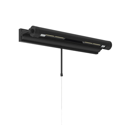 Kichler Kenton 24in 2-Light Picture Light | Industrial Black Steel | Gallery & Hallway Accent | 24 x 2.75 x 6 in | Model 52815BK