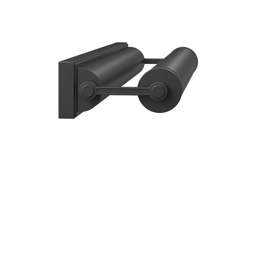 Kichler Kenton 24in 2-Light Picture Light | Industrial Black Steel | Gallery & Hallway Accent | 24 x 2.75 x 6 in | Model 52815BK