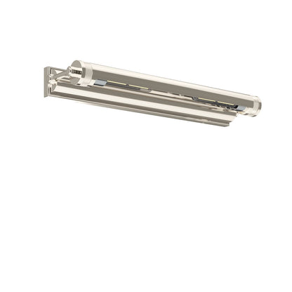 Kichler Kenton 24in 2-Light Picture Light | Industrial Polished Nickel Metal | Gallery & Hallway Accent | 24 x 3 in | Model 52815PN