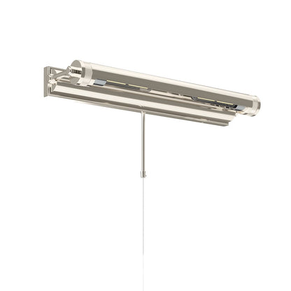 Kichler Kenton 24in 2-Light Picture Light | Industrial Polished Nickel Metal | Gallery & Hallway Accent | 24 x 3 in | Model 52815PN