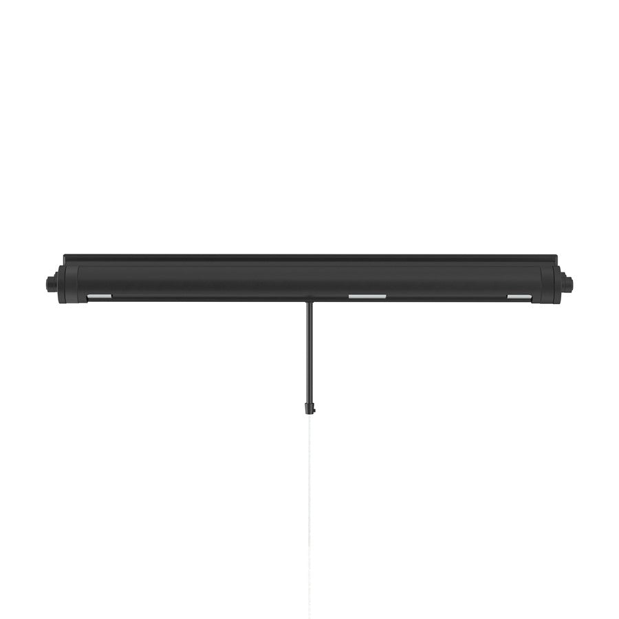 Kichler Kenton 30in 3-Light Picture Light | Industrial Black Metal | Art Gallery & Hallway | 30 x 2.75 in, 6in Ext | Model 52816BK