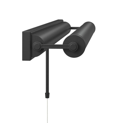 Kichler Kenton 30in 3-Light Picture Light | Industrial Black Metal | Art Gallery & Hallway | 30 x 2.75 in, 6in Ext | Model 52816BK