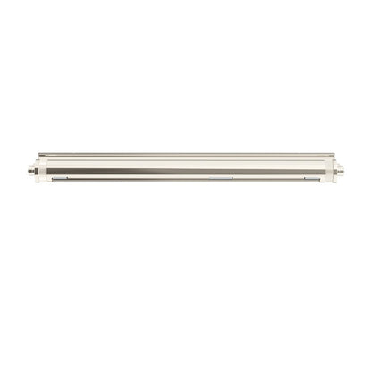 Kichler Kenton 30in 3-Light Picture Light | Industrial Polished Nickel Metal | Art Gallery & Hallway | 30 x 2.75 in, 6in Ext | Model 52816PN