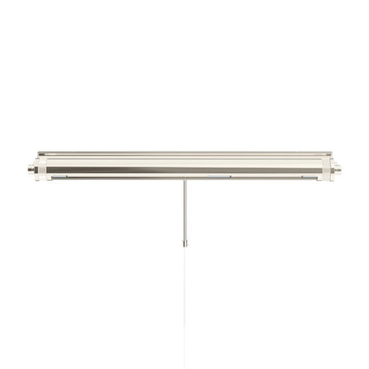 Kichler Kenton 30in 3-Light Picture Light | Industrial Polished Nickel Metal | Art Gallery & Hallway | 30 x 2.75 in, 6in Ext | Model 52816PN