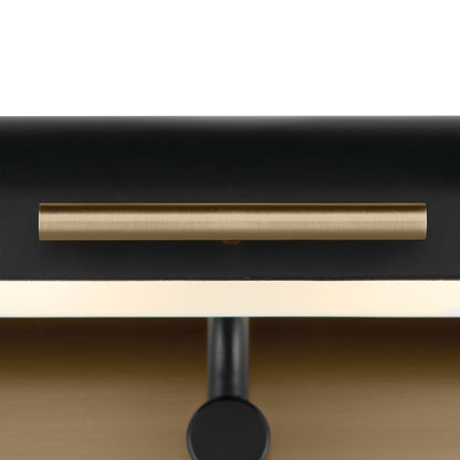 Kichler Caillier 23in 2-Light Picture Light | Traditional Black Steel | Art & Hallway Accent | 23.25 x 4.75 x 7 in | Model 52818BK