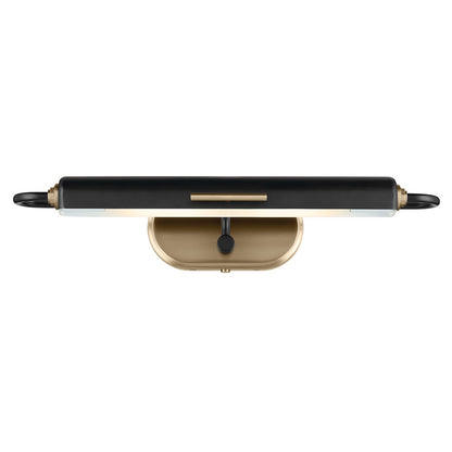 Kichler Caillier 23in 2-Light Picture Light | Traditional Black Steel | Art & Hallway Accent | 23.25 x 4.75 x 7 in | Model 52818BK