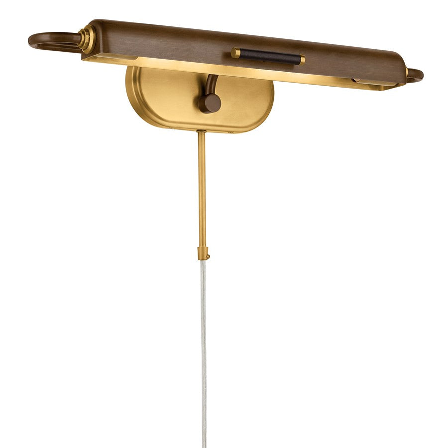 Kichler Caillier 23in 2-Light Picture Light | Traditional Lacquered Bronze | Artwork & Gallery | 7in Extension | Model 52818LBZ