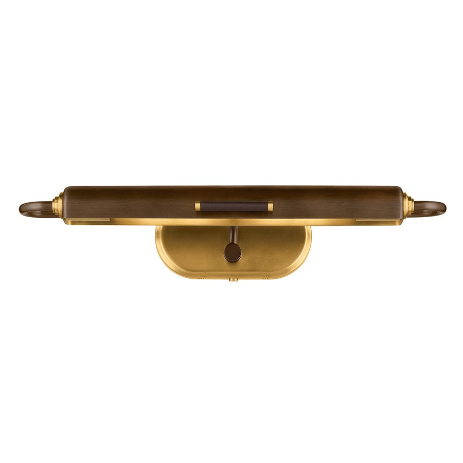 Kichler Caillier 23in 2-Light Picture Light | Traditional Lacquered Bronze | Artwork & Gallery | 7in Extension | Model 52818LBZ