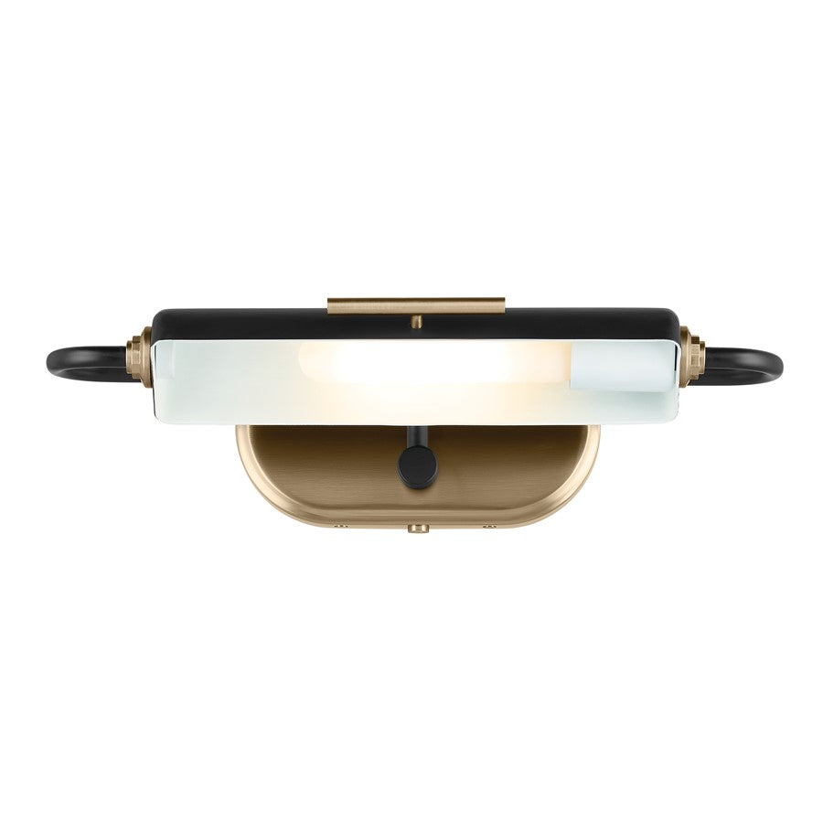 Kichler Caillier 17.25in 1-Light Picture Light | Traditional Black Steel | Living Room & Hallway Art Accent | 17.25 x 4.75 in | Model 52819BK