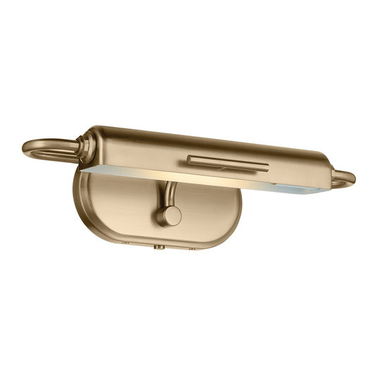 Kichler Caillier 17.25in 1-Light Picture Light | Traditional Champagne Bronze Steel | Living Room & Hallway | 4.75 H x 17.25 W | Model 52819CPZ