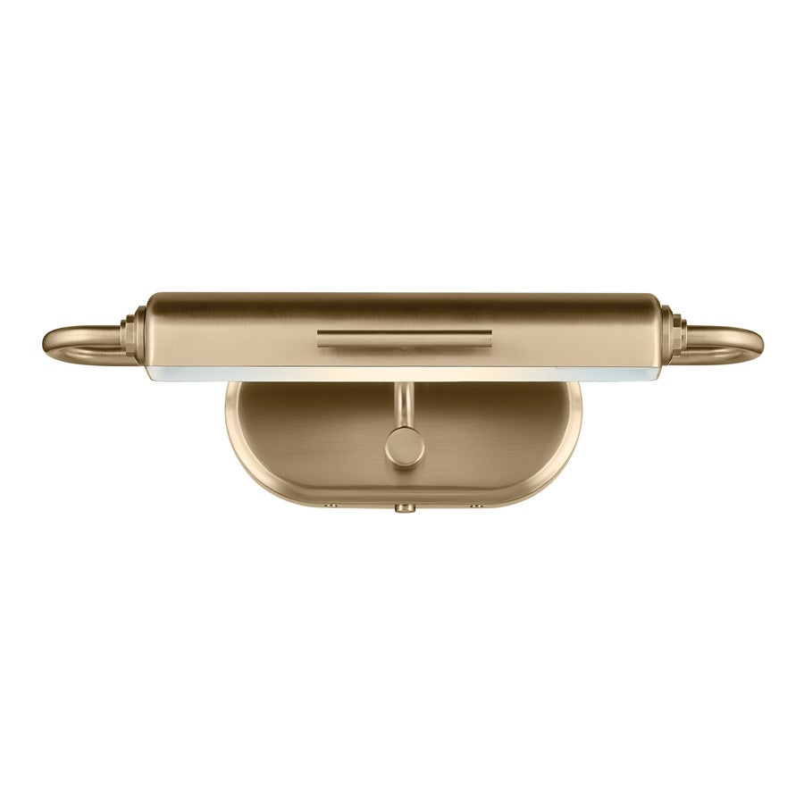 Kichler Caillier 17.25in 1-Light Picture Light | Traditional Champagne Bronze Steel | Living Room & Hallway | 4.75 H x 17.25 W | Model 52819CPZ