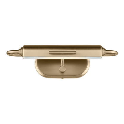 Kichler Caillier 17.25in 1-Light Picture Light | Traditional Champagne Bronze Steel | Living Room & Hallway | 4.75 H x 17.25 W | Model 52819CPZ