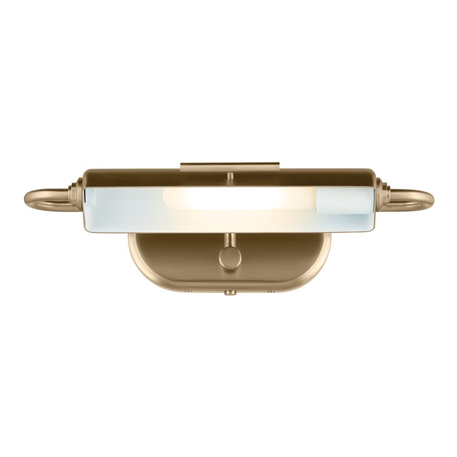 Kichler Caillier 17.25in 1-Light Picture Light | Traditional Champagne Bronze Steel | Living Room & Hallway | 4.75 H x 17.25 W | Model 52819CPZ