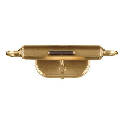 Kichler Caillier 17in 1-Light Picture Light | Traditional Lacquered Brass Metal Shade | Living Room & Hallway Art Accent | Model 52819LBR