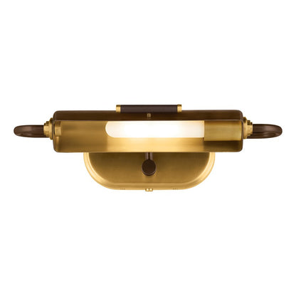 Kichler Caillier 17.25in 1-Light Picture Light | Traditional Lacquered Bronze | Art Gallery & Hallway | 17.25 x 4.75 in | Model 52819LBZ