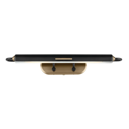 Kichler Caillier 29in 2-Light Picture Light | Traditional Black Metal | Kitchen & Hallway Accent | 29 x 5 in | Model 52820BK