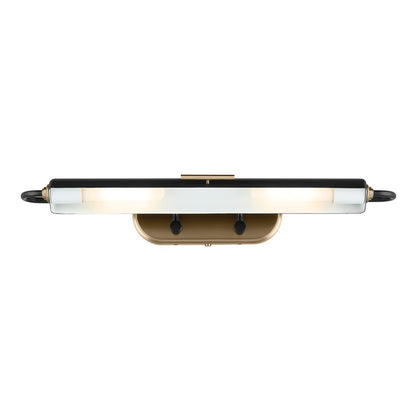 Kichler Caillier 29in 2-Light Picture Light | Traditional Black Metal | Kitchen & Hallway Accent | 29 x 5 in | Model 52820BK