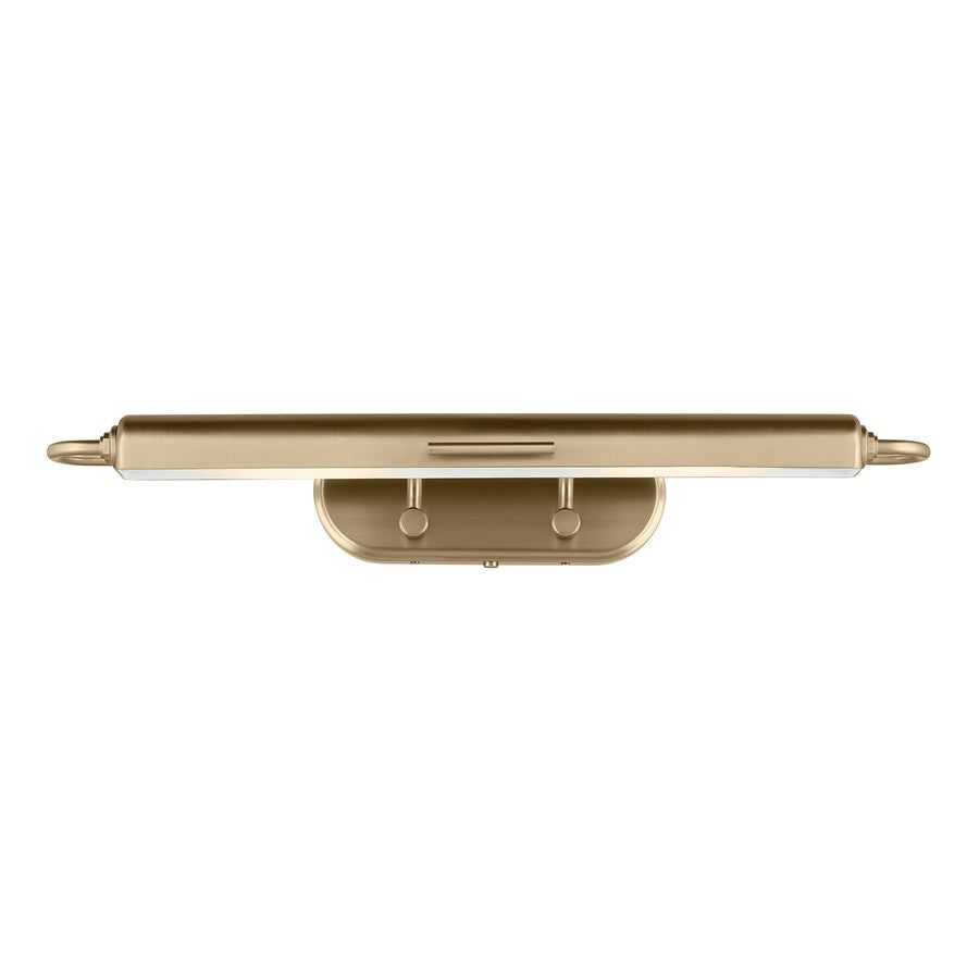 Kichler Caillier 29.25in 2-Light Picture Light | Traditional Champagne Bronze Steel | Artwork & Gallery Hallway | 29.25 x 4.75 x 7 in | Model 52820CPZ