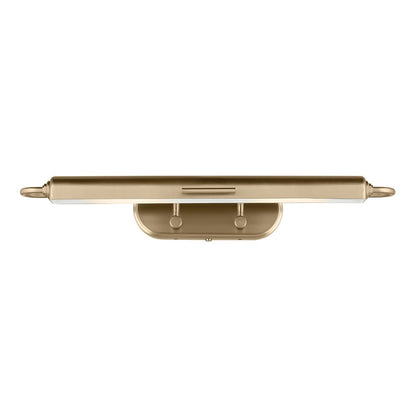 Kichler Caillier 29.25in 2-Light Picture Light | Traditional Champagne Bronze Steel | Artwork & Gallery Hallway | 29.25 x 4.75 x 7 in | Model 52820CPZ