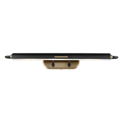 Kichler Caillier 35in 3-Light Picture Light | Traditional Black and Metal Shade | Living Room & Gallery Art Light | 35 x 4 x 7 in | Model 52821BK
