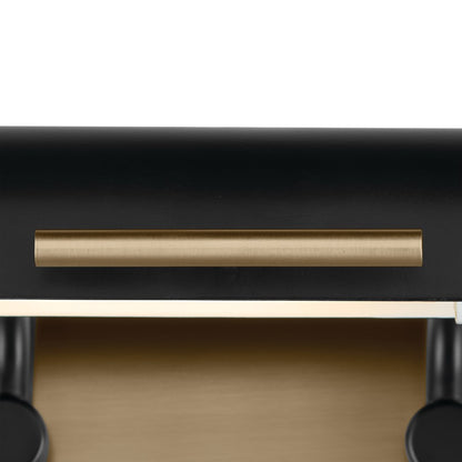 Kichler Caillier 35in 3-Light Picture Light | Traditional Black and Metal Shade | Living Room & Gallery Art Light | 35 x 4 x 7 in | Model 52821BK