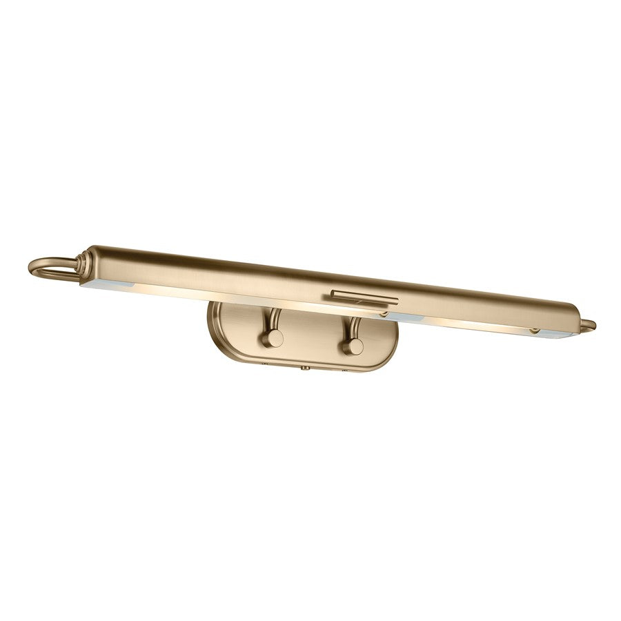 Kichler Caillier 35in 3-Light Picture Light | Traditional Champagne Bronze Steel | Living Room & Hallway Art Lighting | 35 x 4 x 7 in | Model 52821CPZ