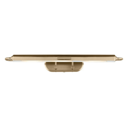 Kichler Caillier 35in 3-Light Picture Light | Traditional Champagne Bronze Steel | Living Room & Hallway Art Lighting | 35 x 4 x 7 in | Model 52821CPZ