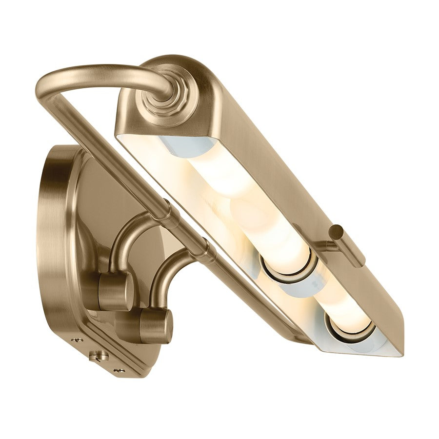 Kichler Caillier 35in 3-Light Picture Light | Traditional Champagne Bronze Steel | Living Room & Hallway Art Lighting | 35 x 4 x 7 in | Model 52821CPZ