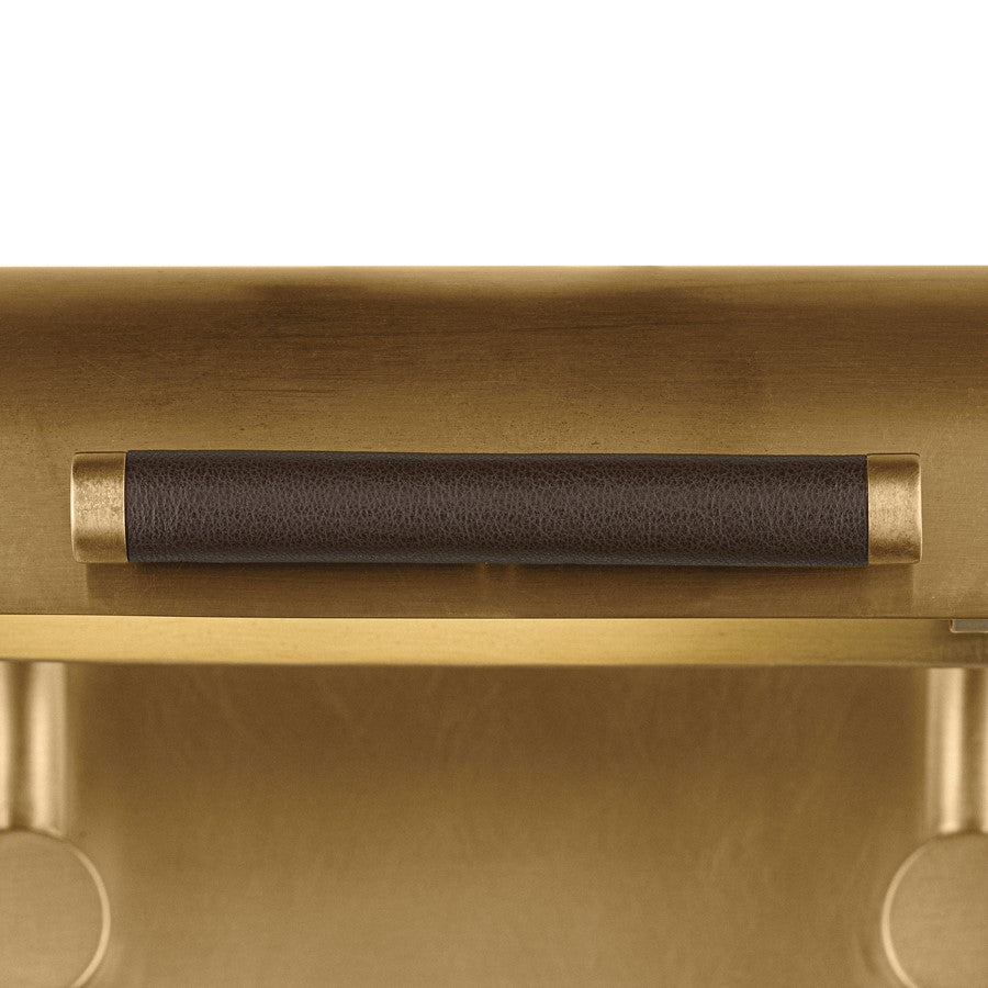 Kichler Caillier 35in 3-Light Picture Light | Traditional Lacquered Brass and Metal Shade | Living Room & Gallery Art Light | Model 52821LBR