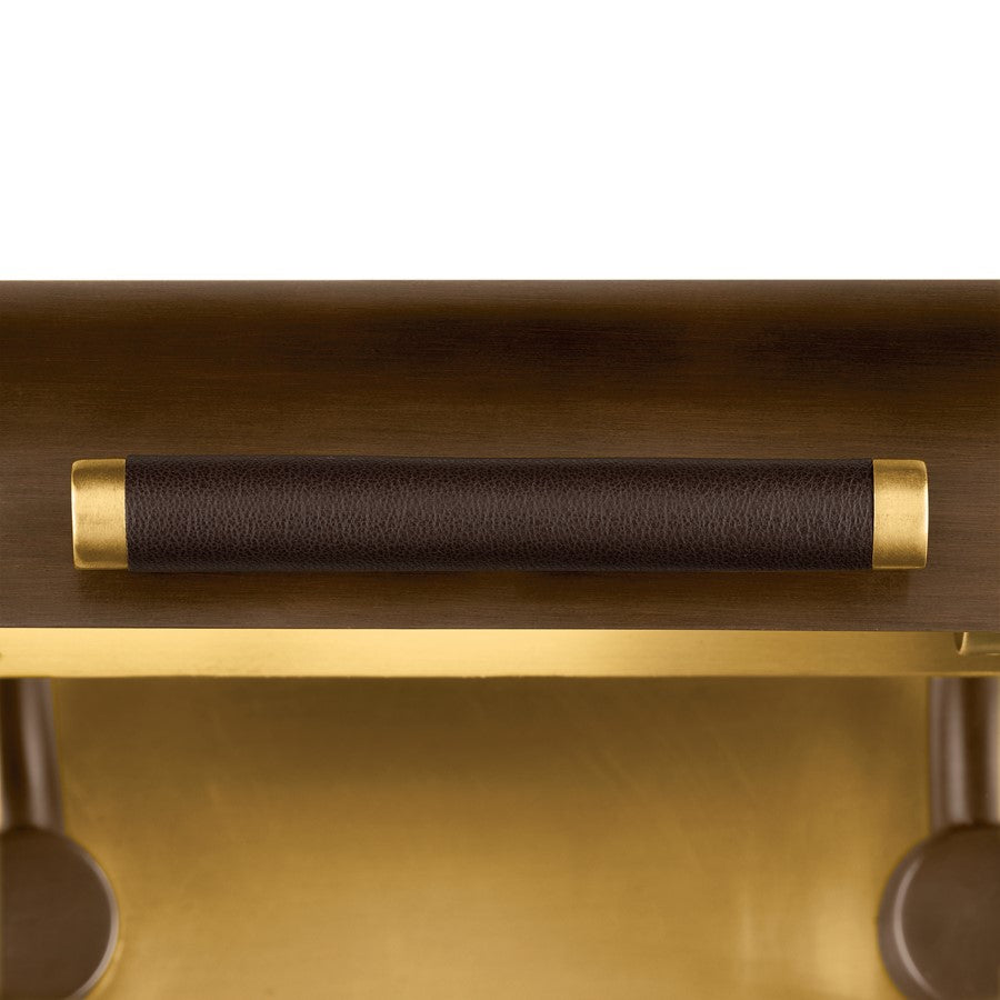 Kichler Caillier 35in 3-Light Picture Light | Traditional Lacquered Bronze and Metal Shade | Living Room & Gallery Art Light | Model 52821LBZ