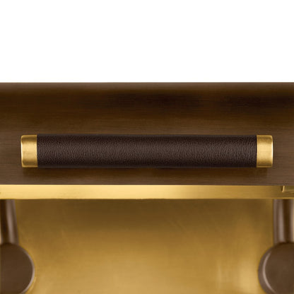 Kichler Caillier 35in 3-Light Picture Light | Traditional Lacquered Bronze and Metal Shade | Living Room & Gallery Art Light | Model 52821LBZ