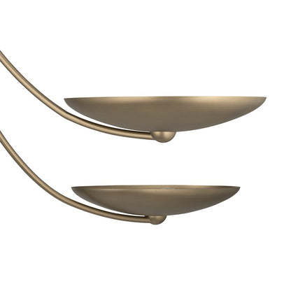Kichler Palmela 45.75in 6-Light XL Chandelier | Modern Champagne Bronze Steel | Dining Room & Living Room | 39.5 in H | Model 52857CPZ