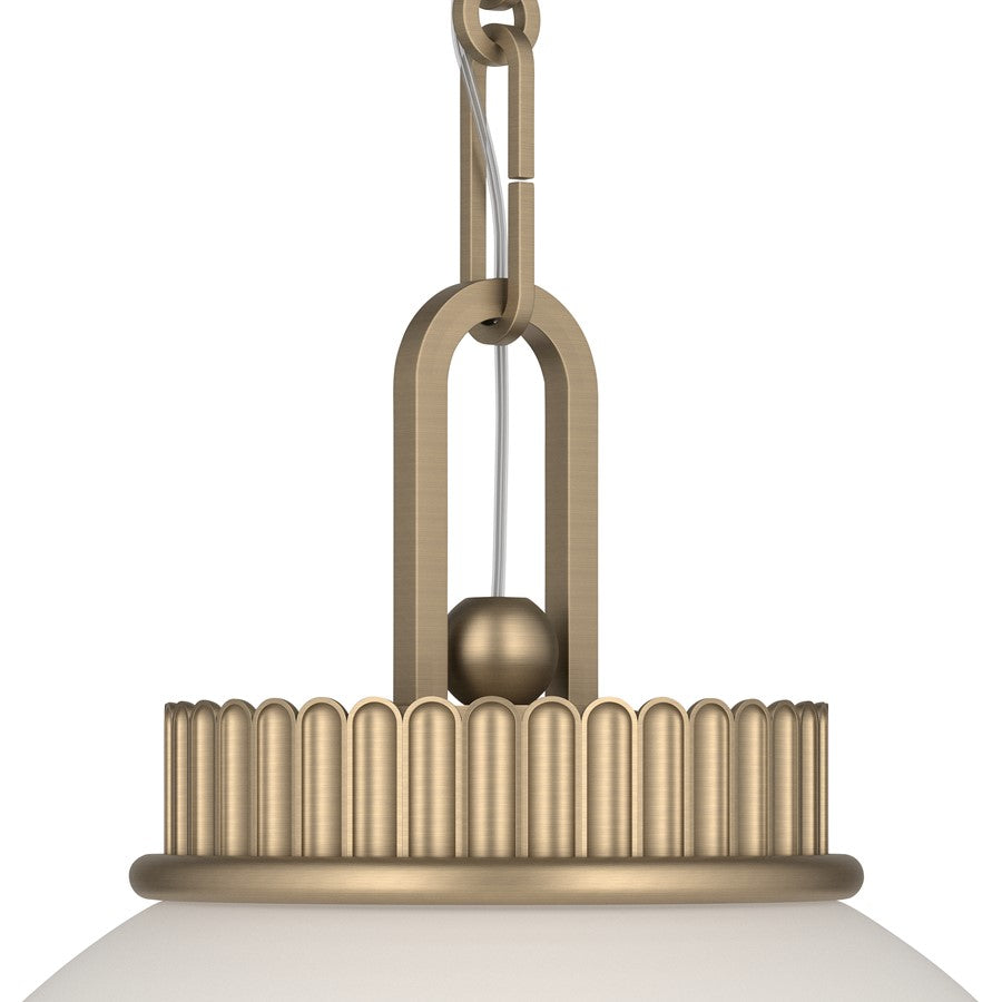 Kichler Andorra 11in 1-Light Pendant | Traditional Champagne Bronze Steel Globe | Kitchen Island & Dining Room | 15in H | Model 52866CPZ
