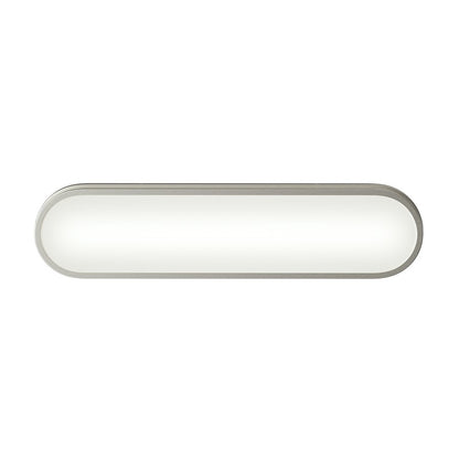 Kichler Daines 18.75in 1-Light LED Bath Bar | Modern Brushed Nickel and White Glass | Bathroom Vanity & Hallway | 18.75 x 4.75 in | Model 55246NILED