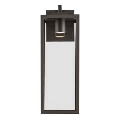 Kichler Branner 24in 1-Light Outdoor Wall Light | Traditional Olde Bronze Aluminum and Clear Glass | Entryway & Covered Patio | Model 59113OZDS