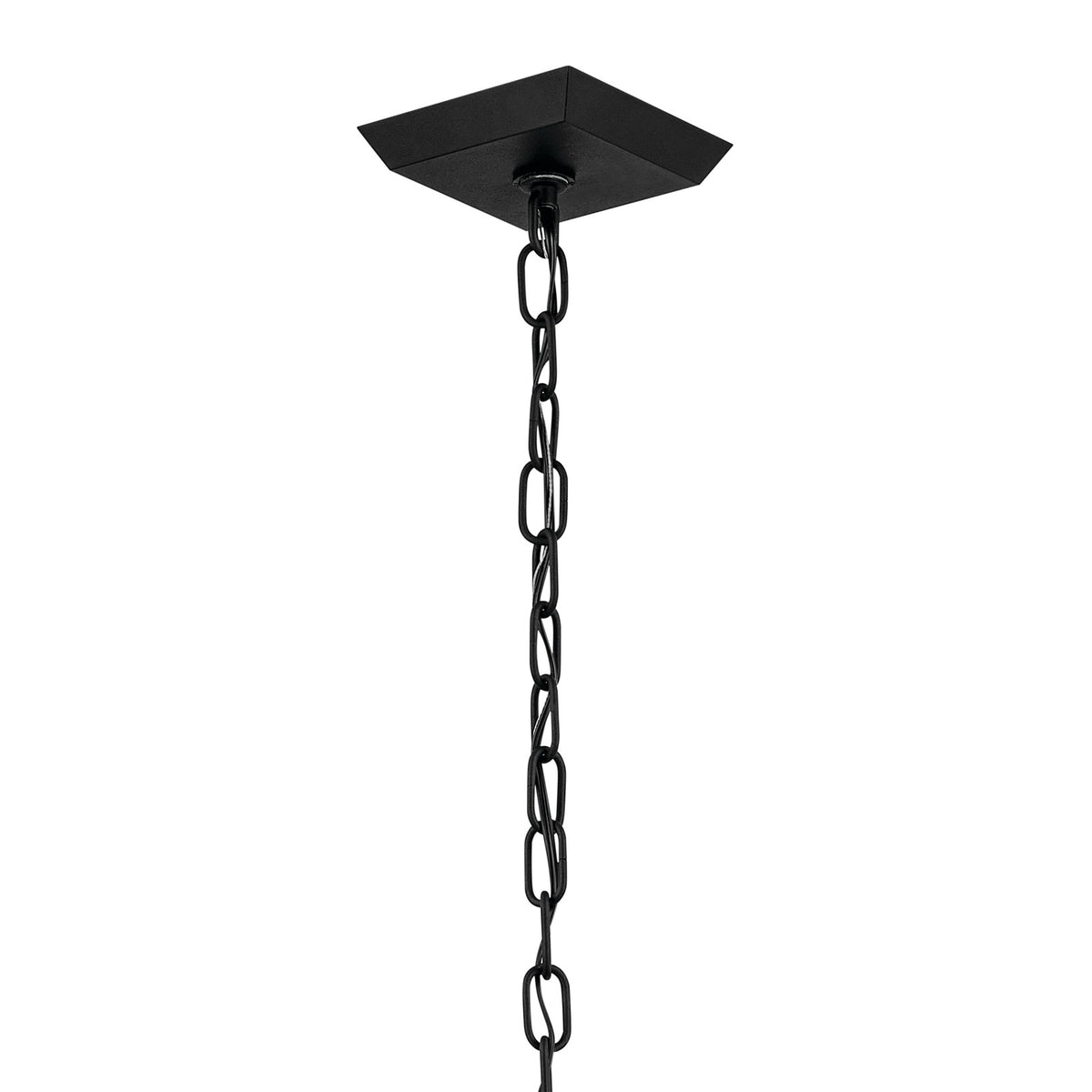 Kichler Mathus 9.5in 2-Light Outdoor Pendant | Traditional Textured Black and Clear Beveled Glass | Covered Patio & Entryway | Model 59122BKT