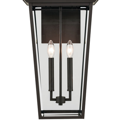 Kichler Regence 26in 2-Light Outdoor Wall Sconce | Traditional Olde Bronze and Clear Beveled Glass | Entryway & Covered Patio | Model 59127OZ